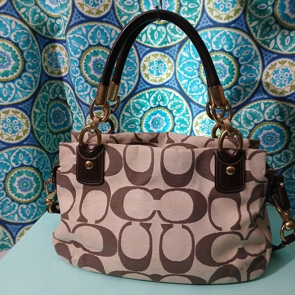 Coach Shoulder Bag - Kristin with Signature Monogram - Picture 2 of 13